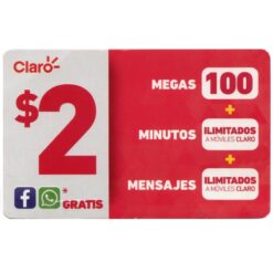 Tarjeta Claro Prepago  $2